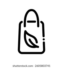 A clean pictogram focused on a topic shopping bag