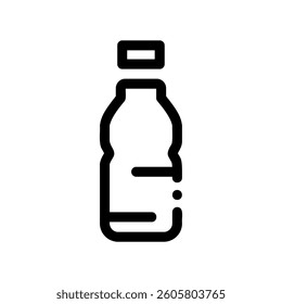 A clean pictogram focused on a topic bottle of water