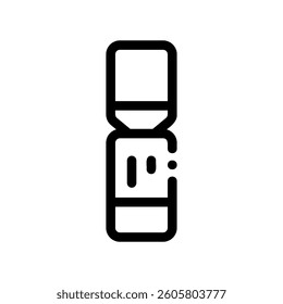 A clean pictogram focused on a topic water bottle cooler