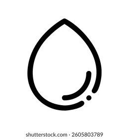 A clean pictogram focused on a topic drop
