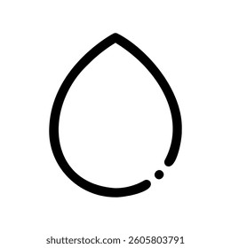 A clean pictogram focused on a topic drop