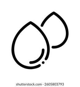 A clean pictogram focused on a topic drop