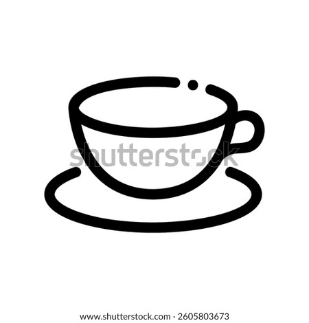 A clean pictogram focused on a topic coffee cup