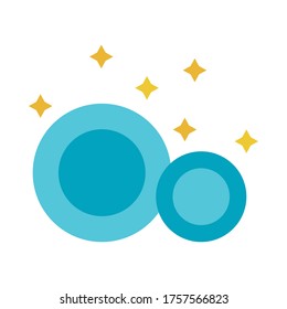 clean plates design, Cleaning service wash home hygiene equipment domestic interior housework and housekeeping theme Vector illustration
