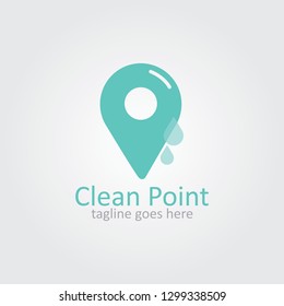 Clean Point Logo Template Design