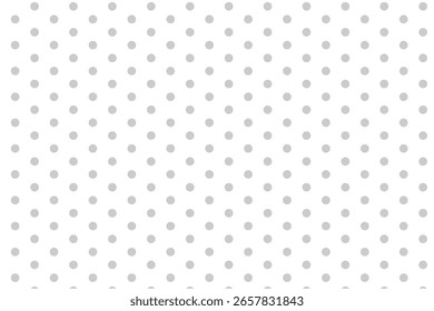 Patrón de lunares limpios con puntos grises sobre un fondo blanco