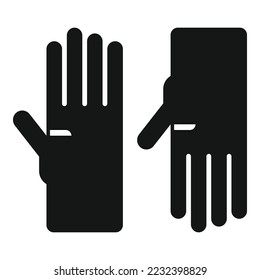 Clean pool gloves icon simple vector. Cleaning repair. Company service