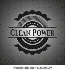 Clean Power black emblem
