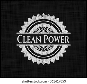 Clean Power chalk emblem
