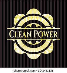 Clean Power gold emblem