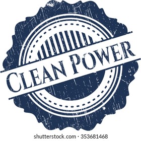 Saubere Power-Grunge-Stempel