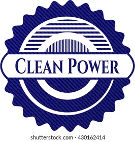 Clean Power with jean texture