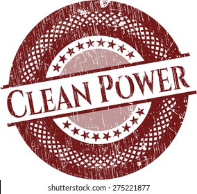 Clean power red rubber seal