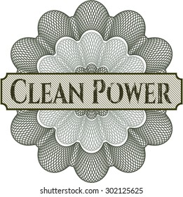 Rosette de energía limpia