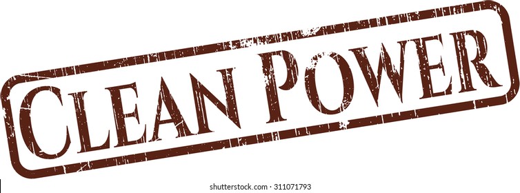 Clean Power rubber grunge seal