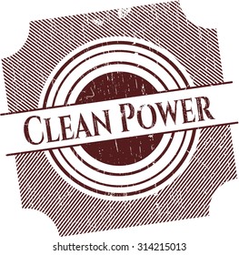 Clean Power rubber grunge seal