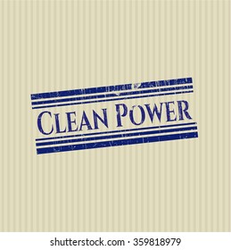Clean Power rubber grunge seal