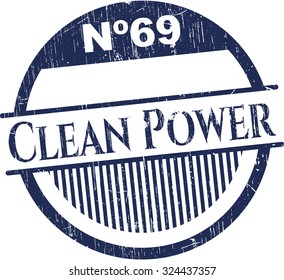 Clean Power rubber grunge texture seal