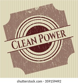 Clean Power rubber texture