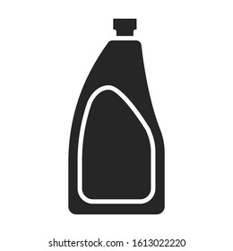 Clean product vector icon.Black vector icon isolated on white background clean product.
