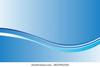 A clean and professional abstract background featuring dynamic blue waves flowing across a soft gradient backdrop. The design combines shades of blue and white to create a smooth, corporate aesthetic suitable for digital presentations, business banners, and modern technology layouts.#BlueWave #AbstractBackground #GradientVector #CorporateDesign #CleanAesthetic #DigitalWave #GraphicTemplate
