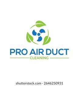 Clean and professional air duct cleaning logo design symbolizing freshness, airflow, and indoor health. Perfect for HVAC services, air quality companies, and cleaning businesses.
