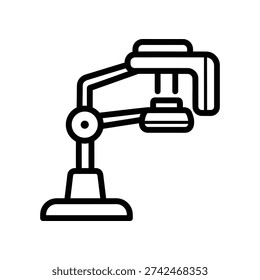Clean and professional black microphone vector icon on a sturdy stand, isolated on white background, ideal for podcast, broadcast, speech, and audio recording projects.