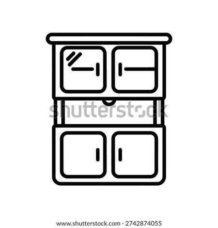 Clean and professional black and white illustration of hotel room door signs featuring numbers and a peephole, ideal for hospitality, travel, and accommodation design projects.