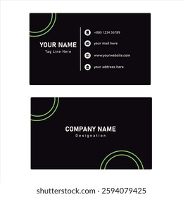 Clean professional Business card design template