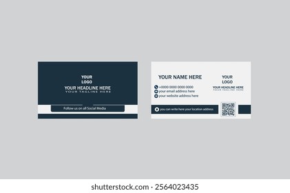 Clean and Professional Business Card for Entrepreneurs