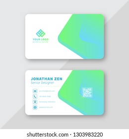 Clean professional business card template