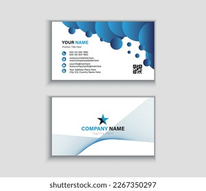 Clean professional business card template