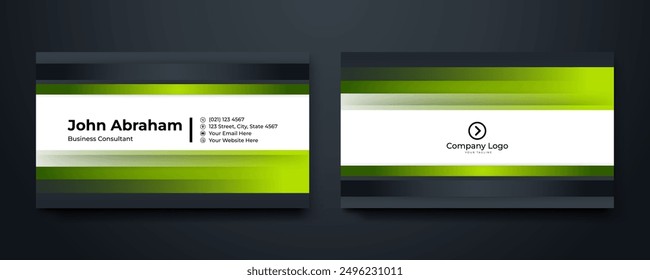 Clean professional business card template, visiting card, business card template. Business card design template,