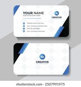 Clean professional business card template