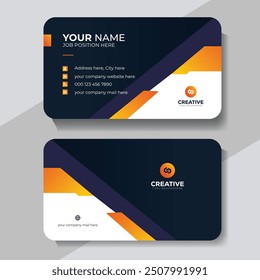 Clean professional business card template