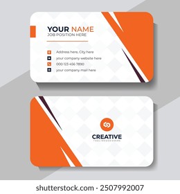 Clean professional business card template