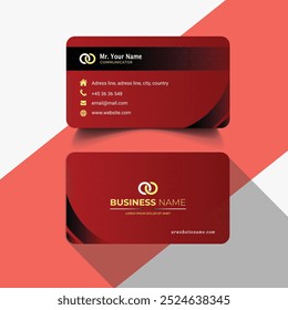 Clean professional business card template, visiting card , Business card and name card, Vector illustration.
