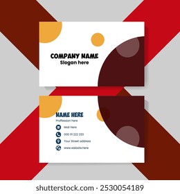 Clean professional business card template