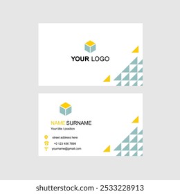 Clean professional business card template