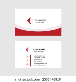 Clean professional business card template