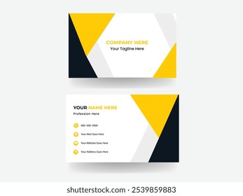 
Clean professional business card template