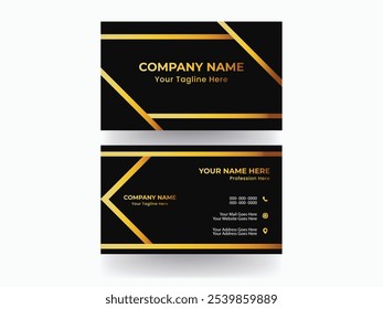 Clean professional business card template