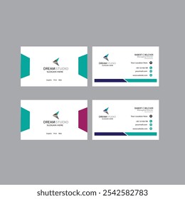 Clean professional business card template