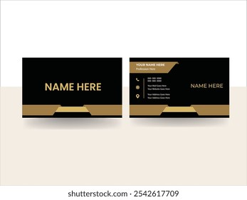 Clean professional business card template