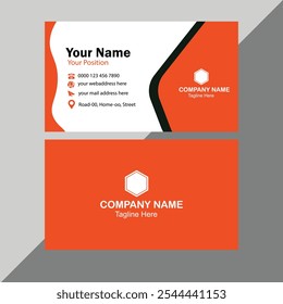 clean professional business card template