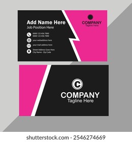 clean professional business card template