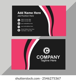 clean professional business card template