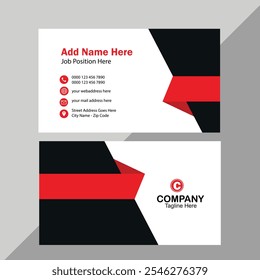 clean professional business card template