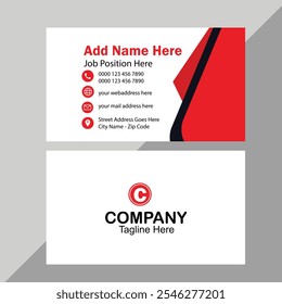 clean professional business card template