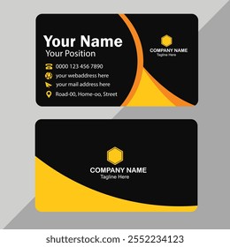 Clean professional business card template.